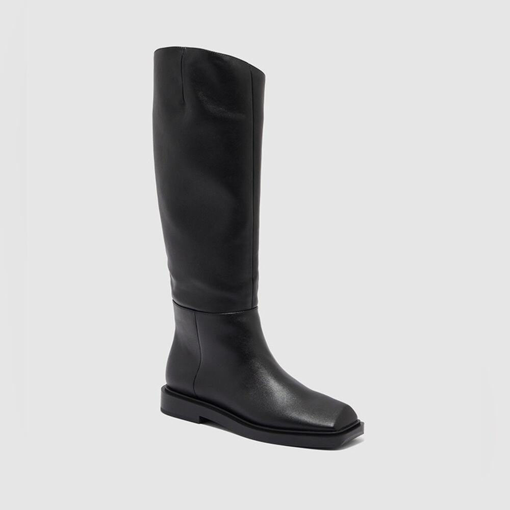 CHARLES & KEITH 6.5 Square Toe lagenlook Knee High Boots